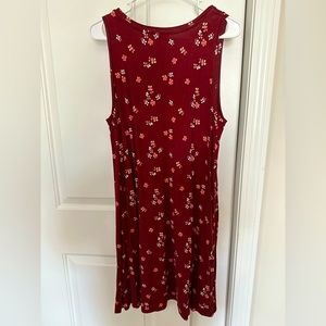 LOFT Outlet Sleeveless Floral Swing Dress